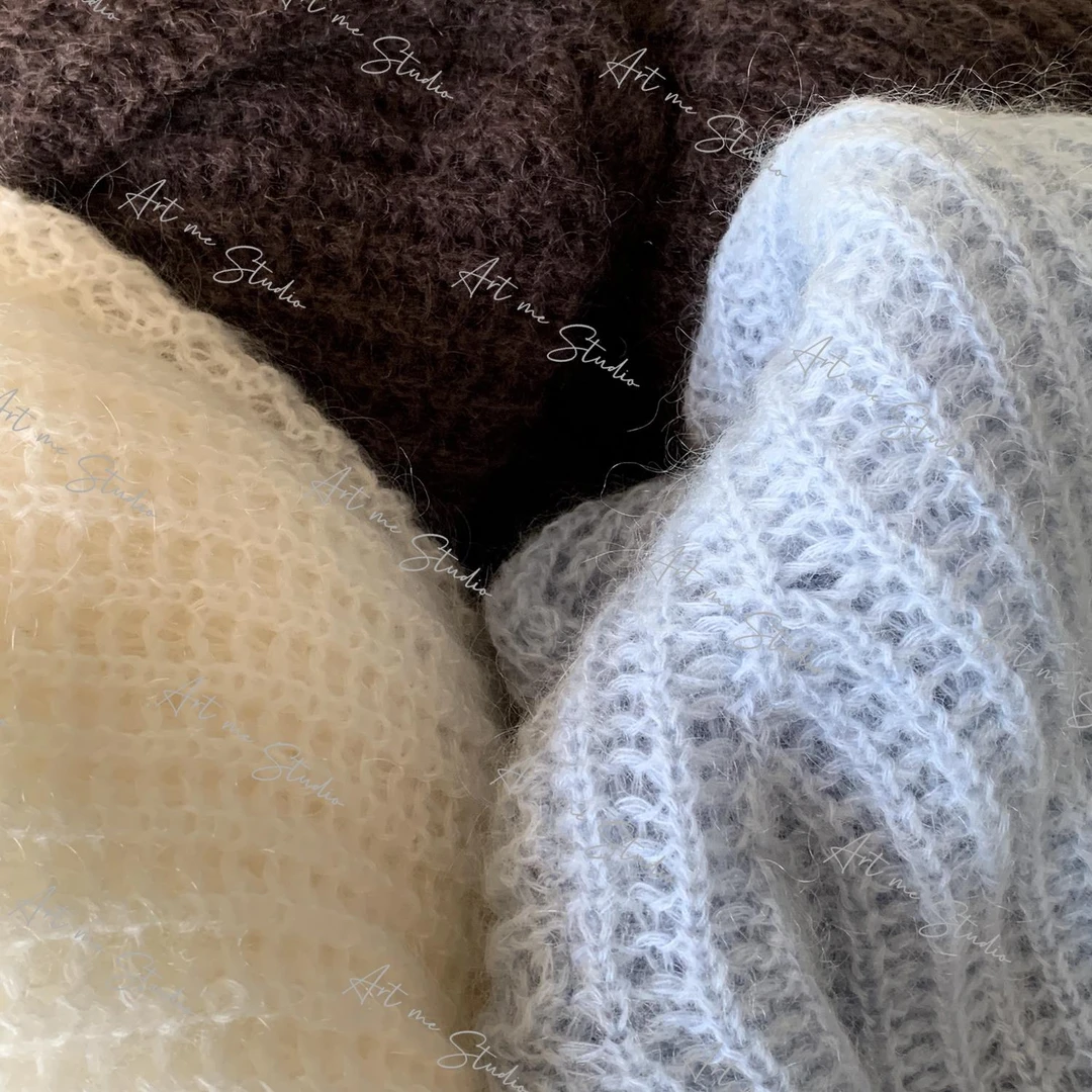 超幼马海自带蓬松感高配比云朵触感宽松万能搭包容针织外套w24357