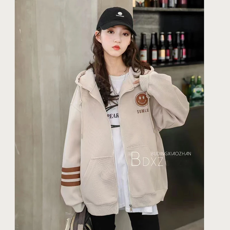 断码清仓春秋女童连帽外套时尚中大童女款开衫外套上衣潮