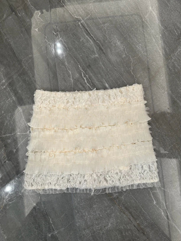 素铂舟舟【馥郁莉莉塔】蕾丝蛋糕裙