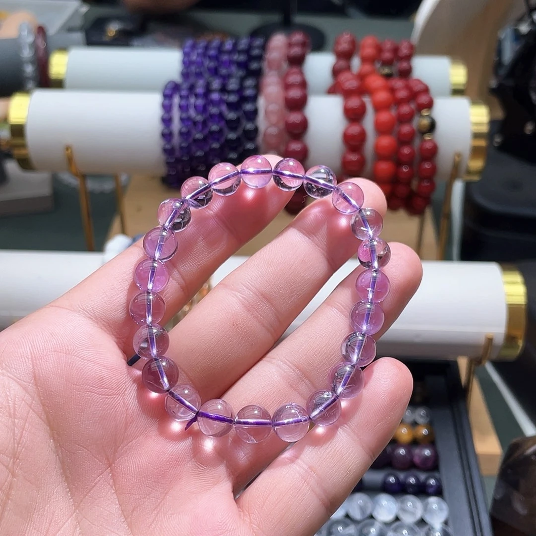 未镶嵌手链烟晶卡8+玻利维亚