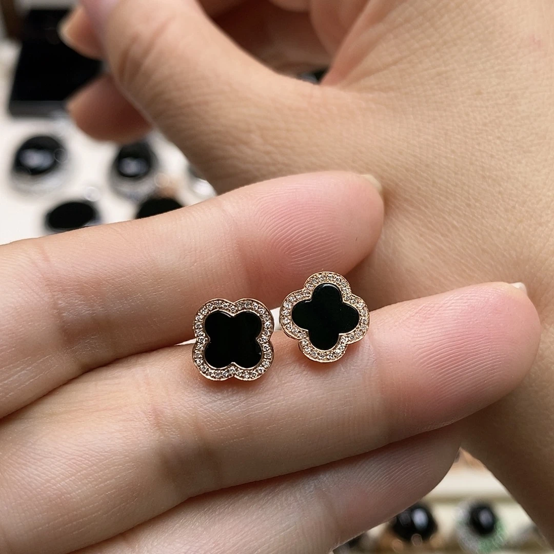 翡翠18K金镶嵌耳饰