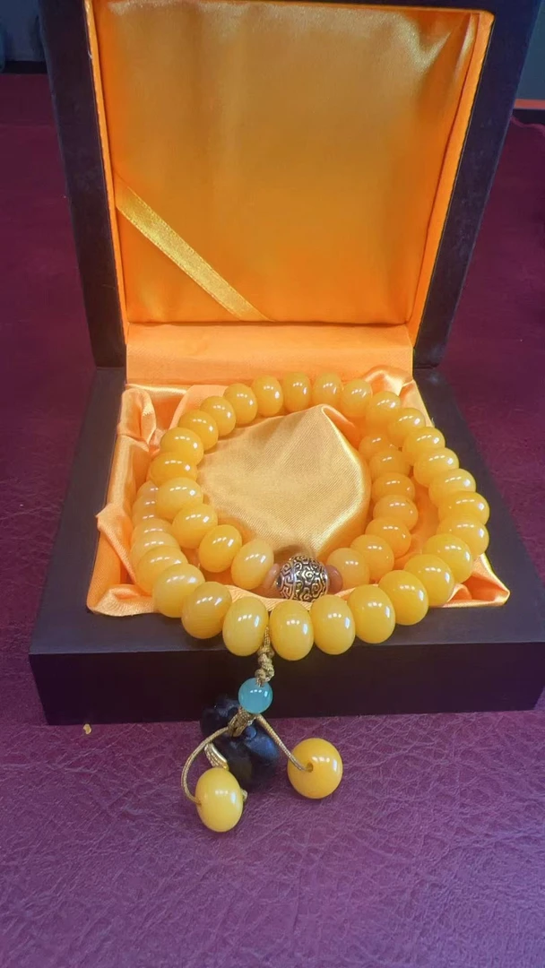 MK697黄菩提精美手串（无礼盒）