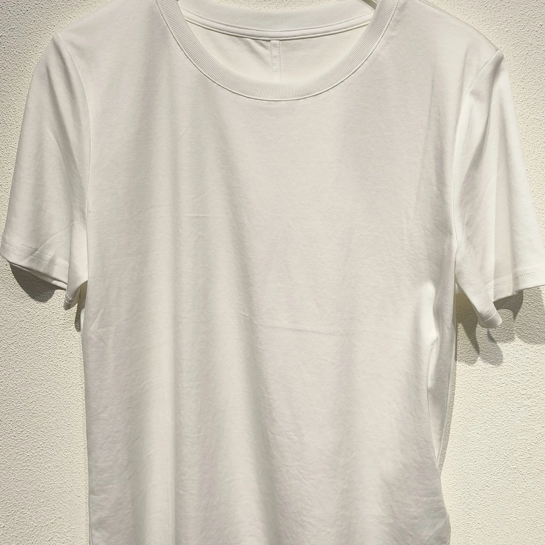 女款纯棉运动百搭T恤短袖白色纯色