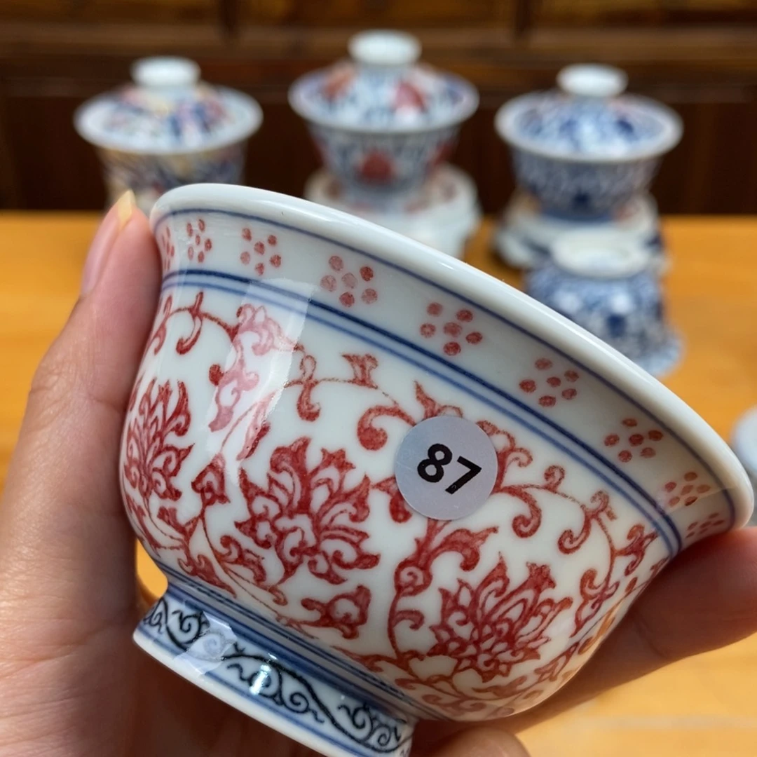 手绘现代茶具非古董