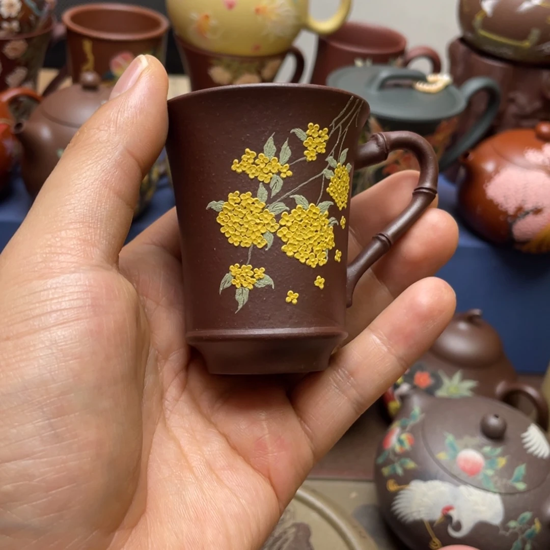 茶杯紫泥紫砂主人杯60cc