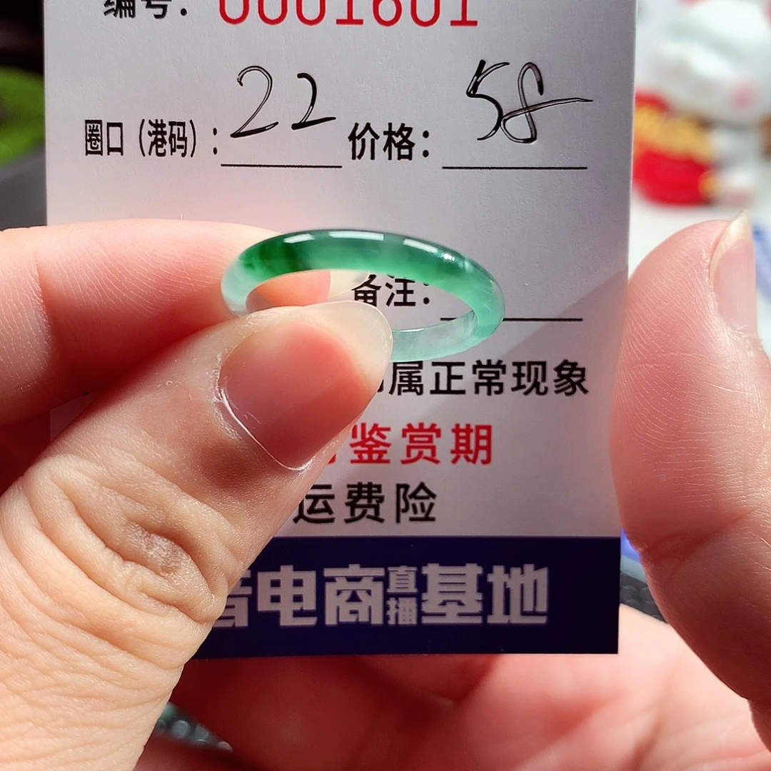 翡翠戒指未镶嵌1601
