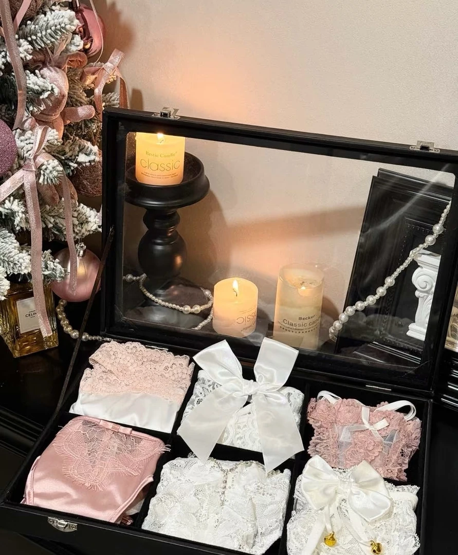 【201-400】Olive品牌舒适轻奢无痕针织百搭女士蕾丝中腰内裤休闲