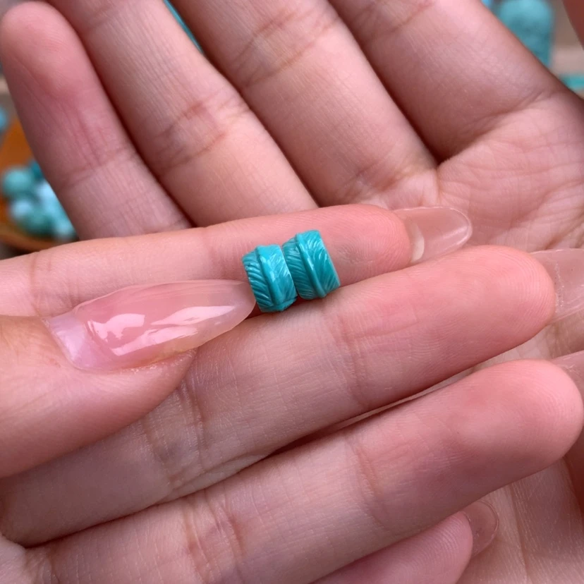 【闪购商品】绿松石羽毛扣未镶嵌?***?