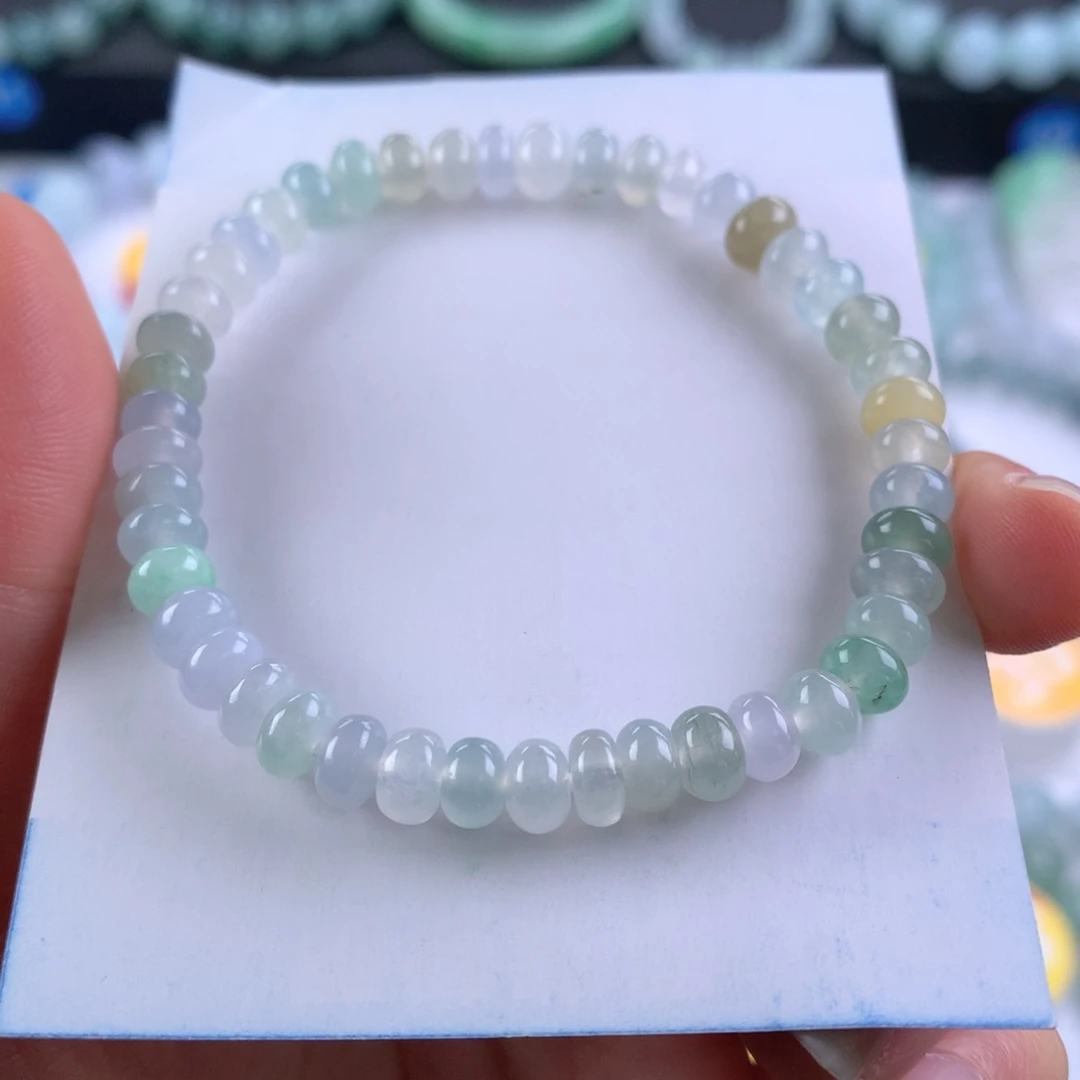 翡翠未镶嵌手链卡6