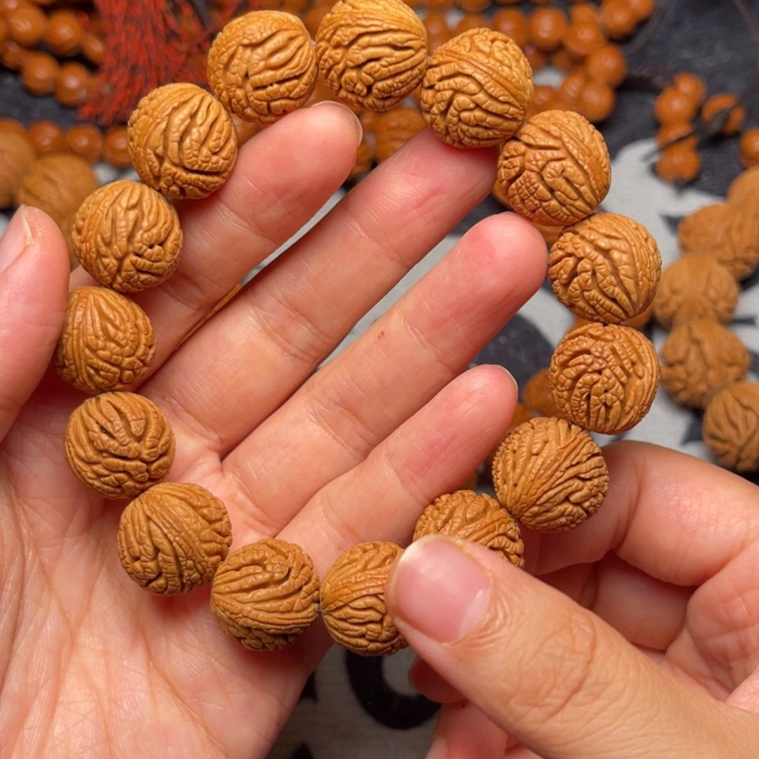 桃核手串龙纹桃核