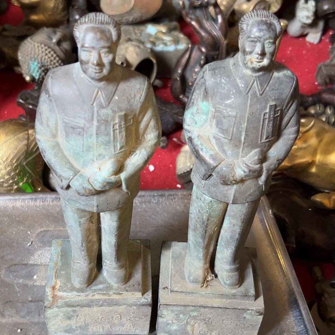 随***玉黄铜摆件，文房摆件工艺品