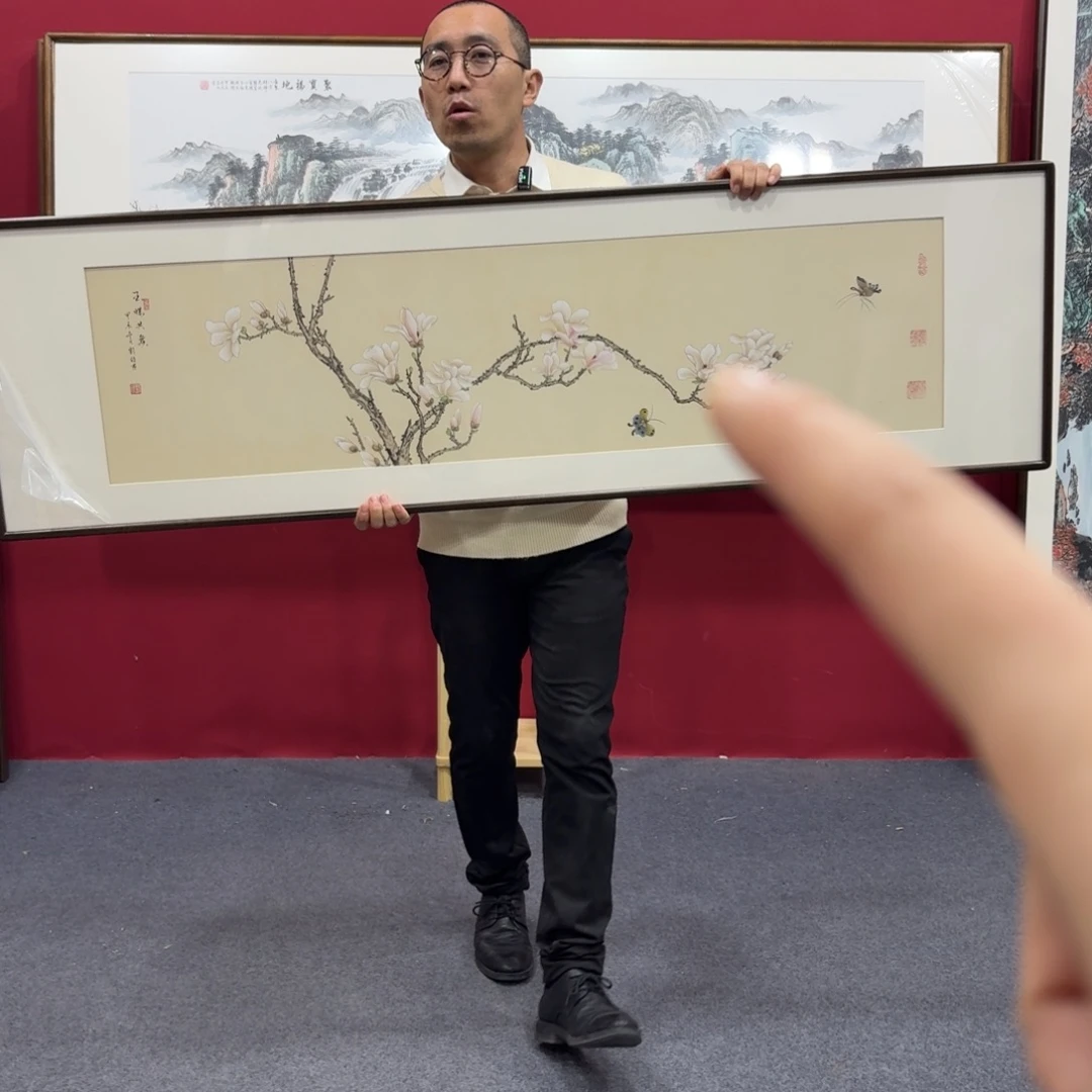 国画带框绘画160/45尺寸