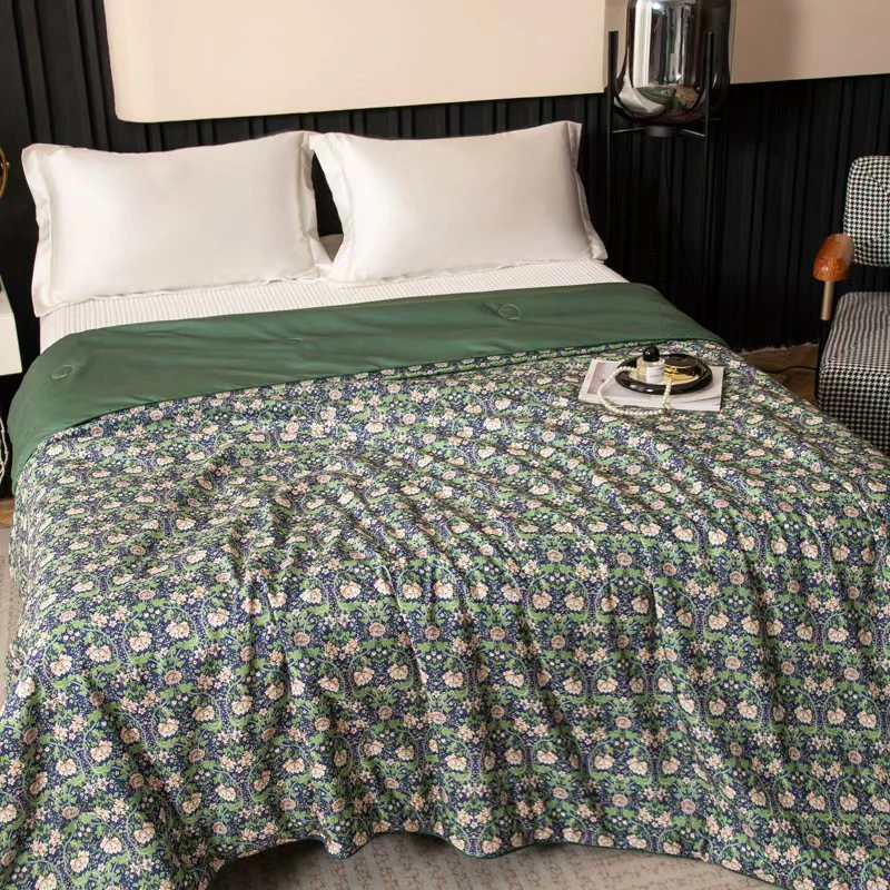 欧式莫里斯夏凉被亲肤柔软空调被单双人薄被子可机洗