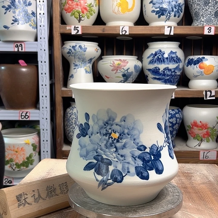 陶小蛮腰兰兰牡丹陶瓷