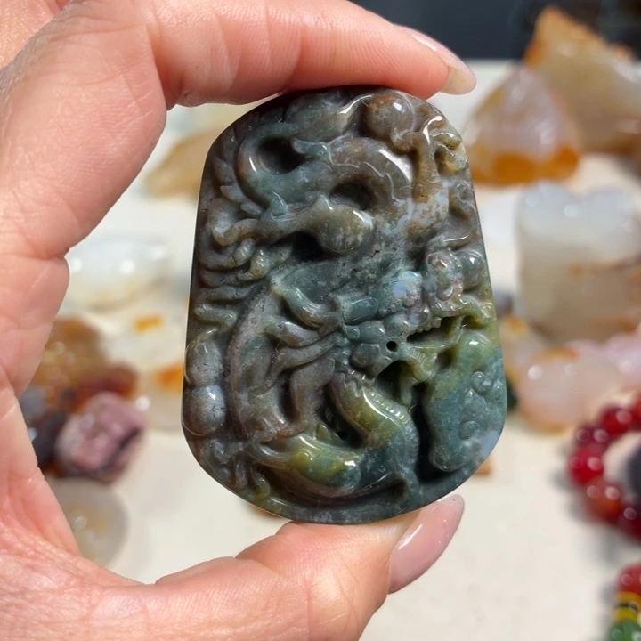 玛瑙/玉髓未镶嵌吊坠(不含链)