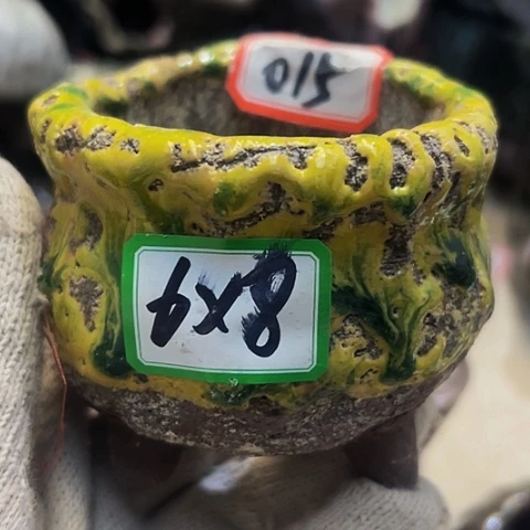 红陶粗陶花盆手工