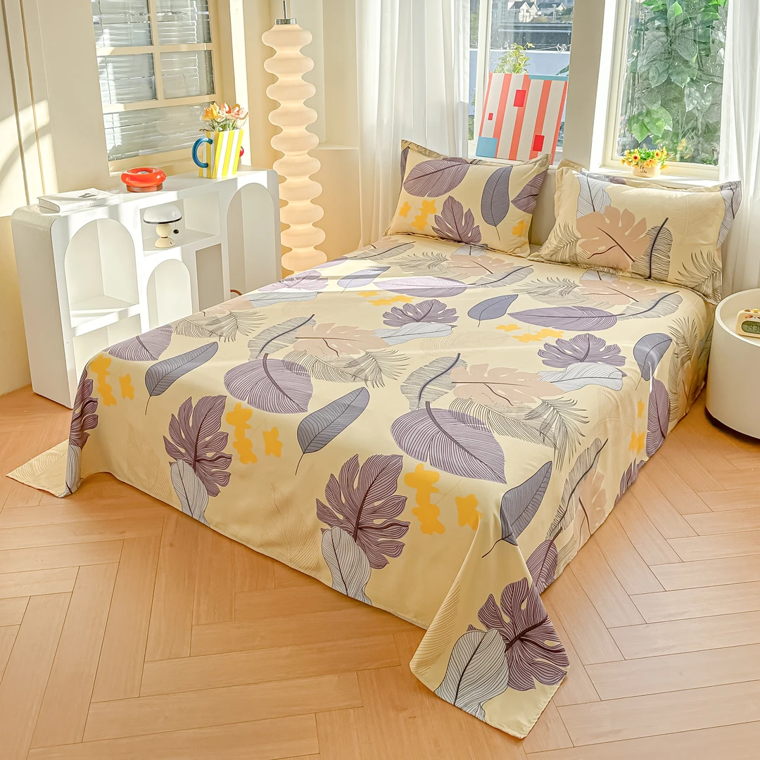 [叶语紫]-加厚加大磨毛床单新款