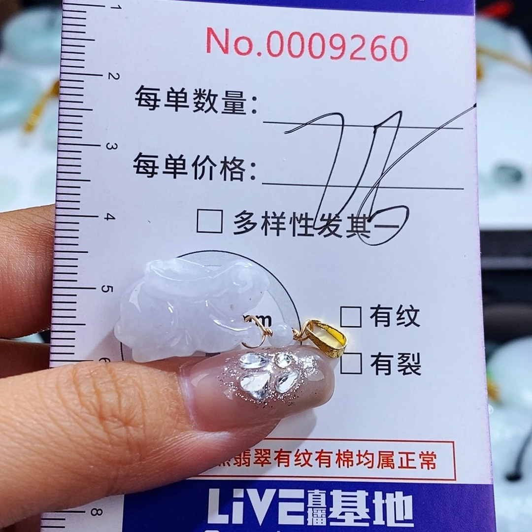 翡翠未镶嵌毛衣链9260