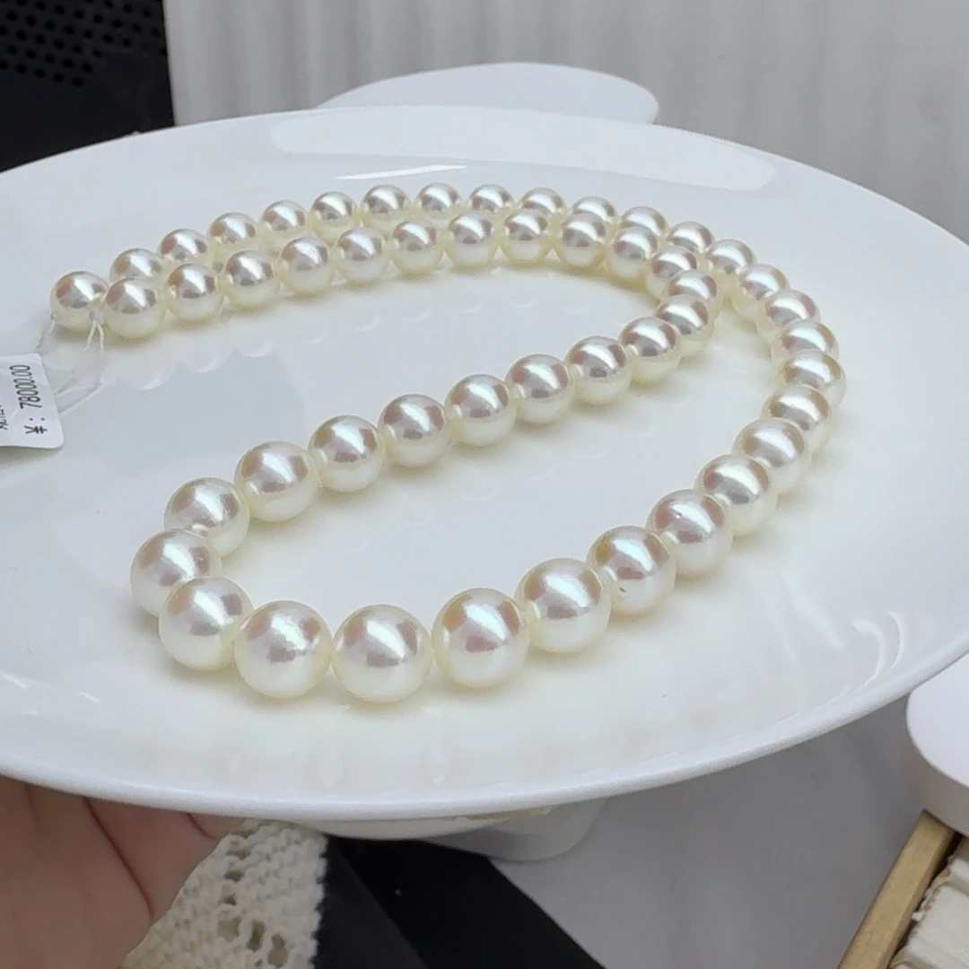 颈饰未镶嵌海水珍珠正圆强光海水珍珠