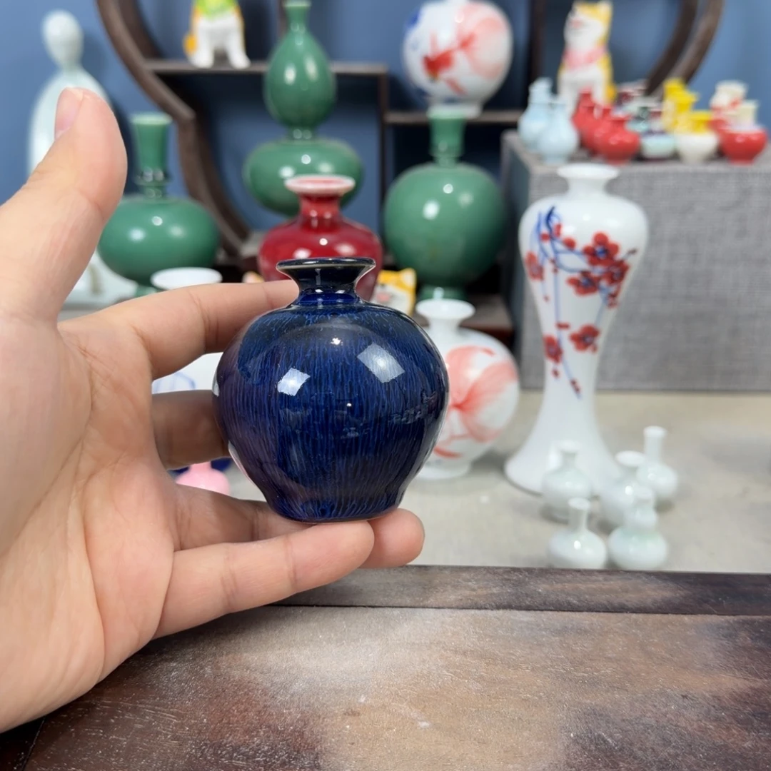 陶瓷手工小花器摆件
