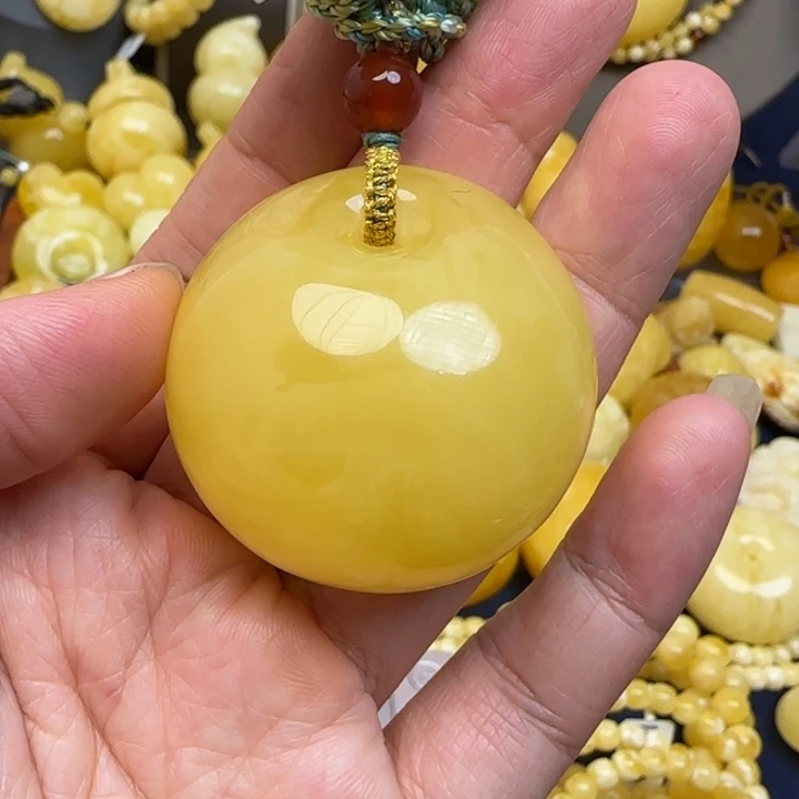 蜜蜡颈饰未镶嵌天然蜜蜡