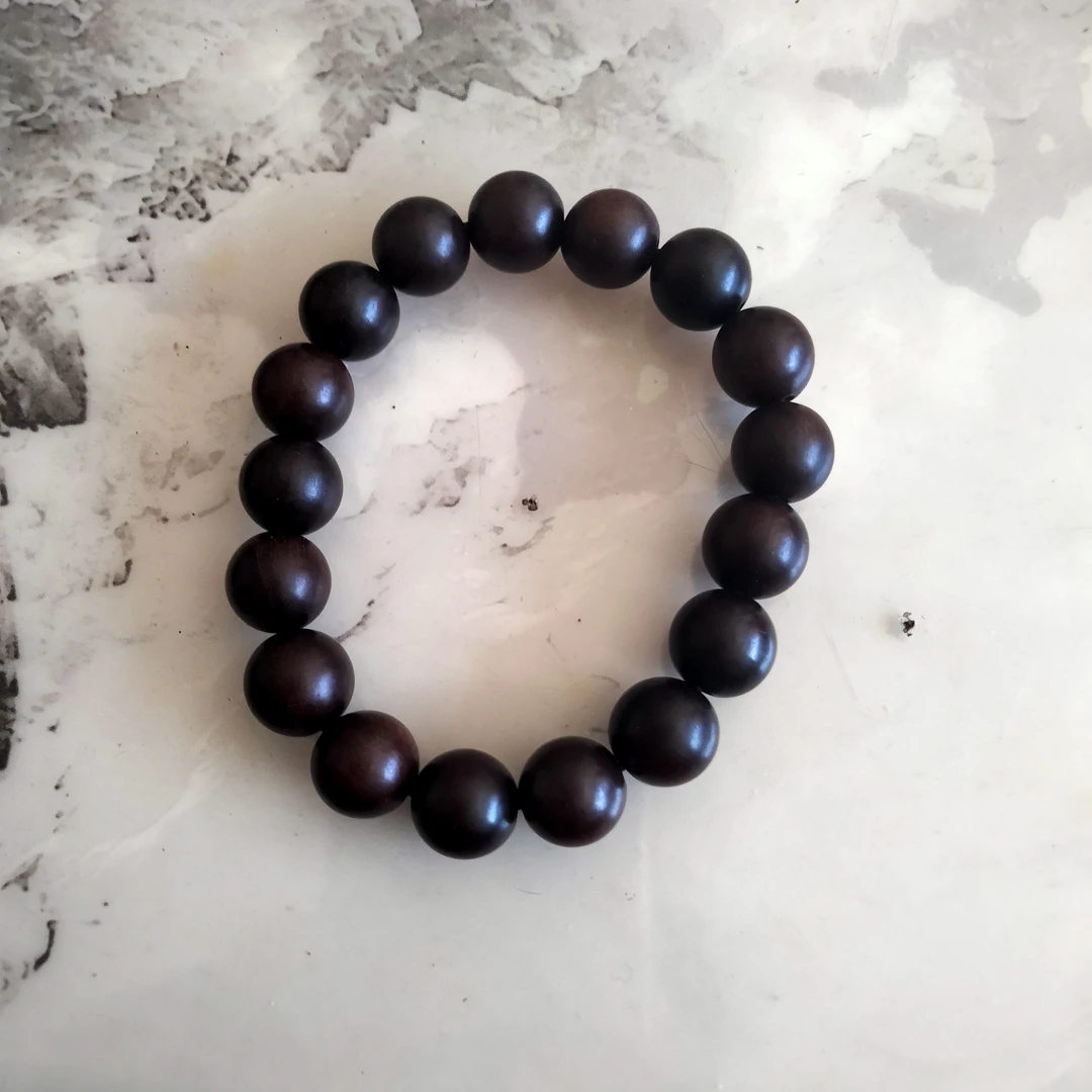 雷击枣木雷焦手串1.2