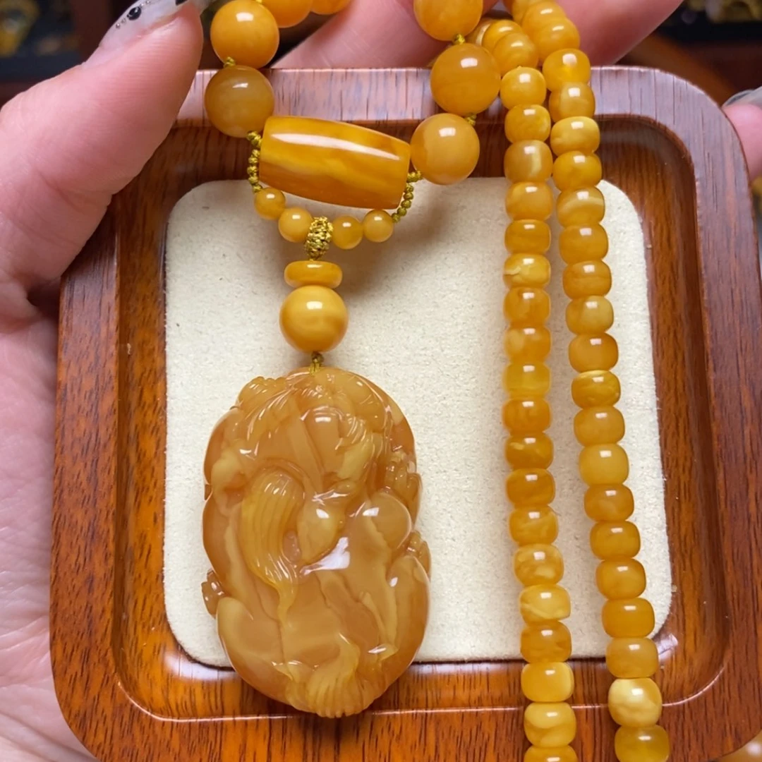 【闪购商品】蜜蜡颈饰未镶嵌项链