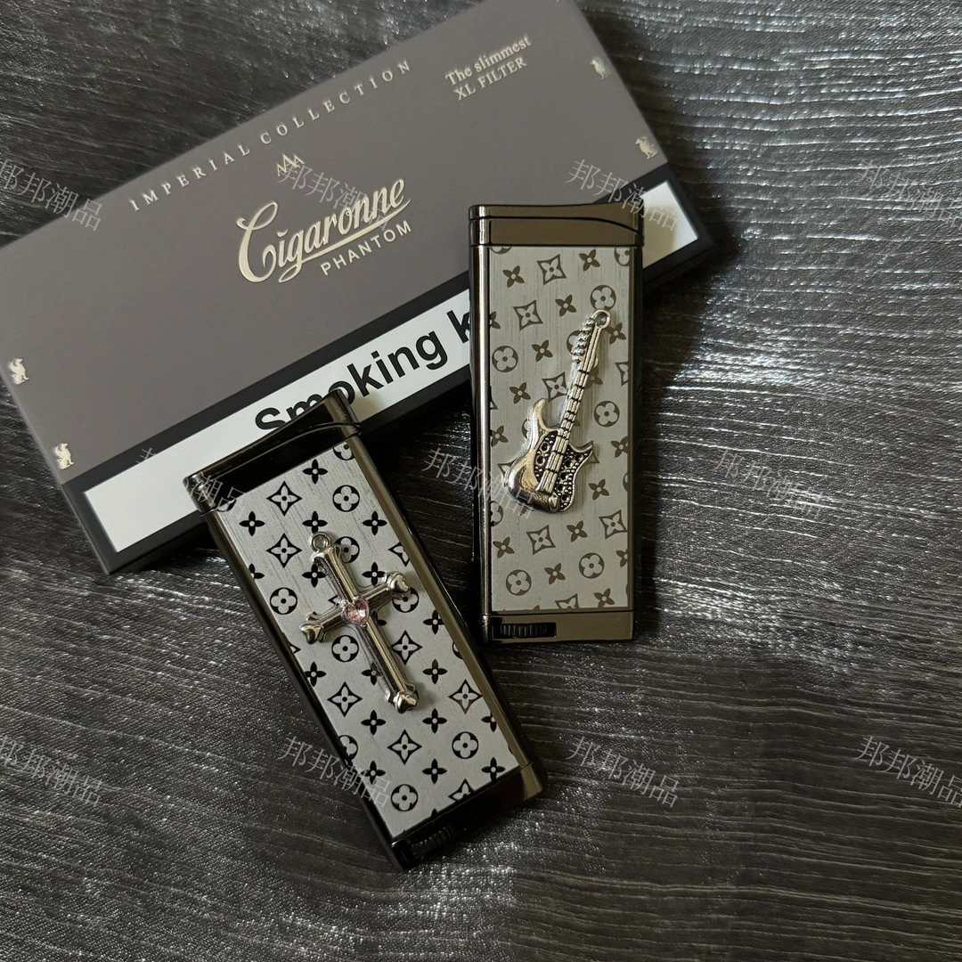 BANG原创手作满花贝斯金属打火机礼物防风高级红火打火机15