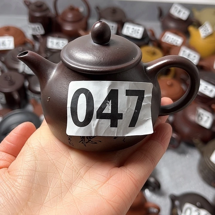 紫砂茶壶紫砂微瑕半手