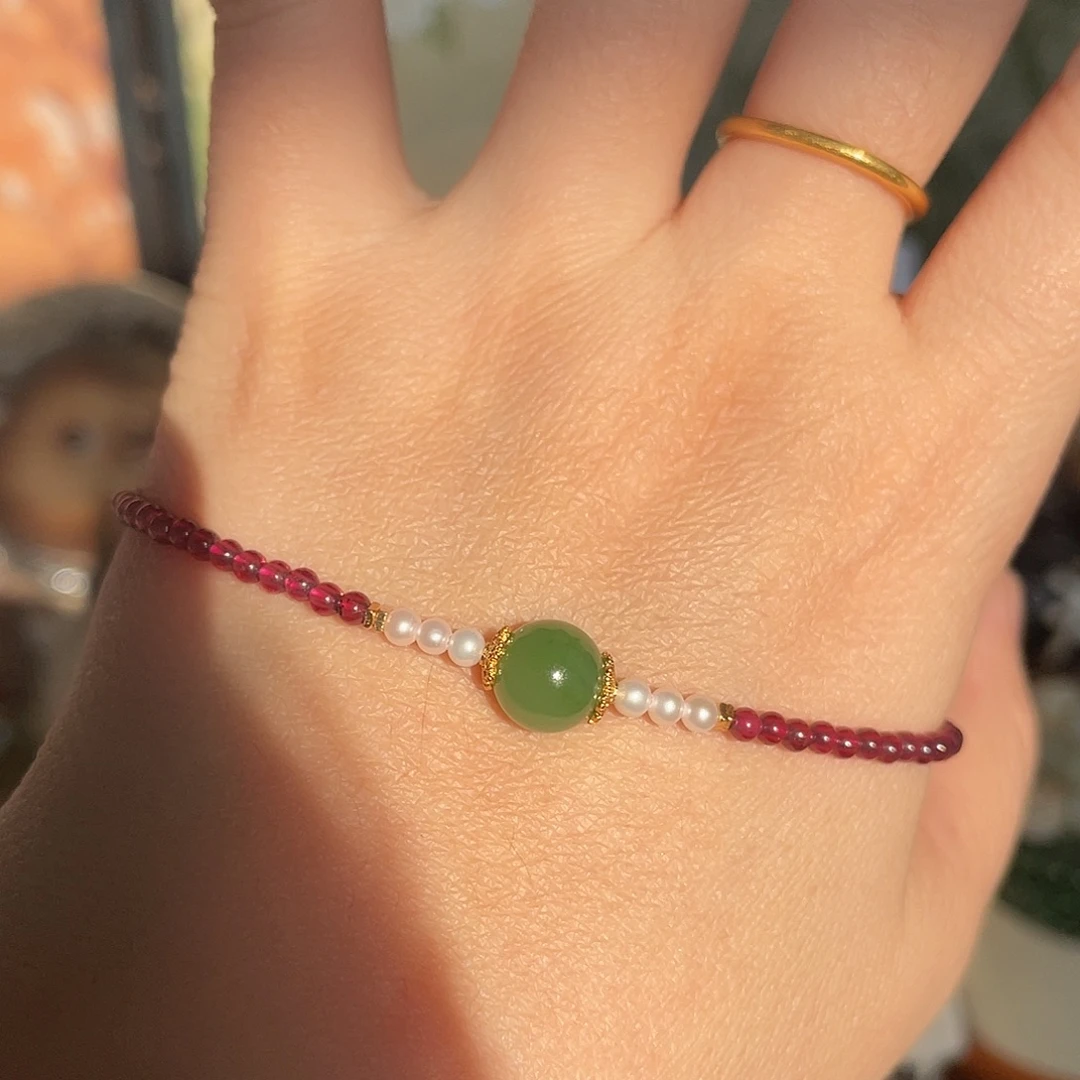 和田玉未镶嵌手链