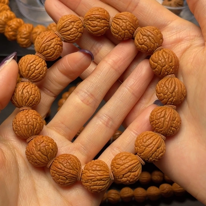 桃核手串木**虽龙纹桃核2