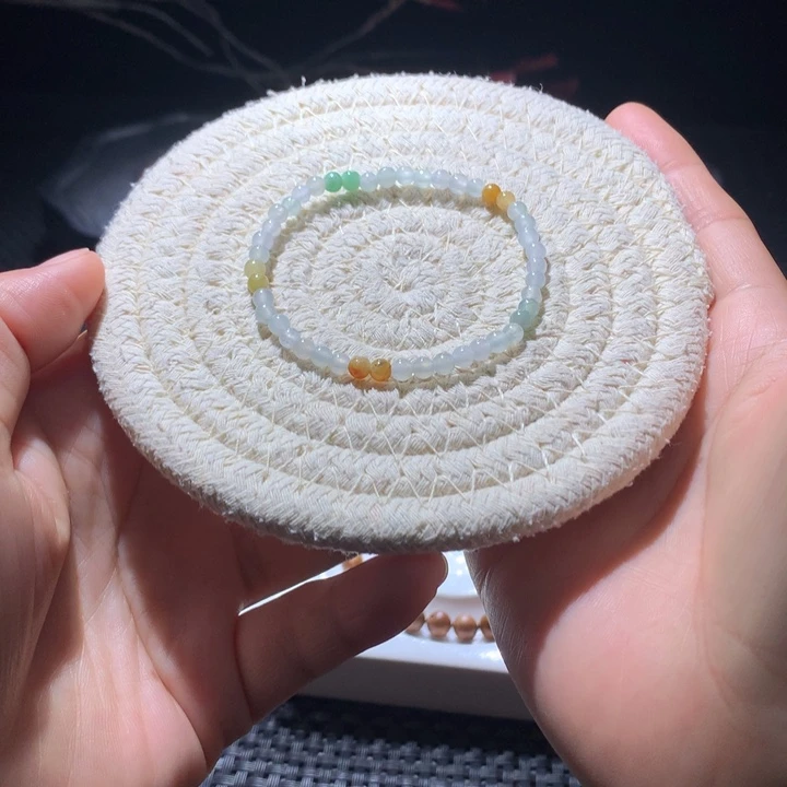 散珠翡翠福利天然缅甸A货翡翠卡4左右