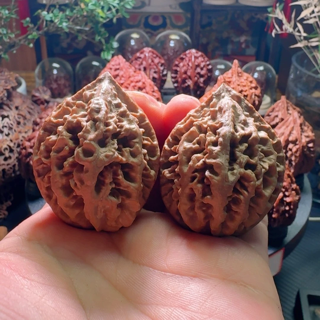 吊坠文玩核桃大花