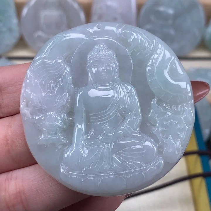 颈饰未镶嵌翡翠阿弥陀佛