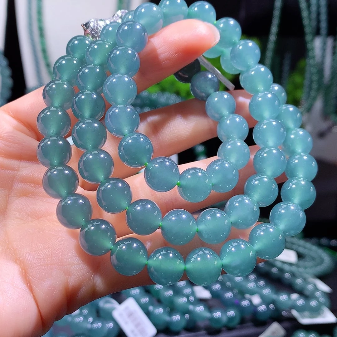 翡翠未镶嵌手链天然a货翡翠项链