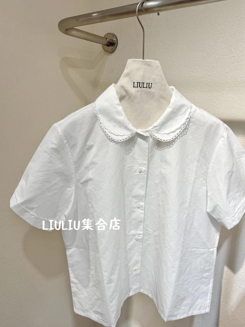 高品 花边白衬衫 (NO退NO换)