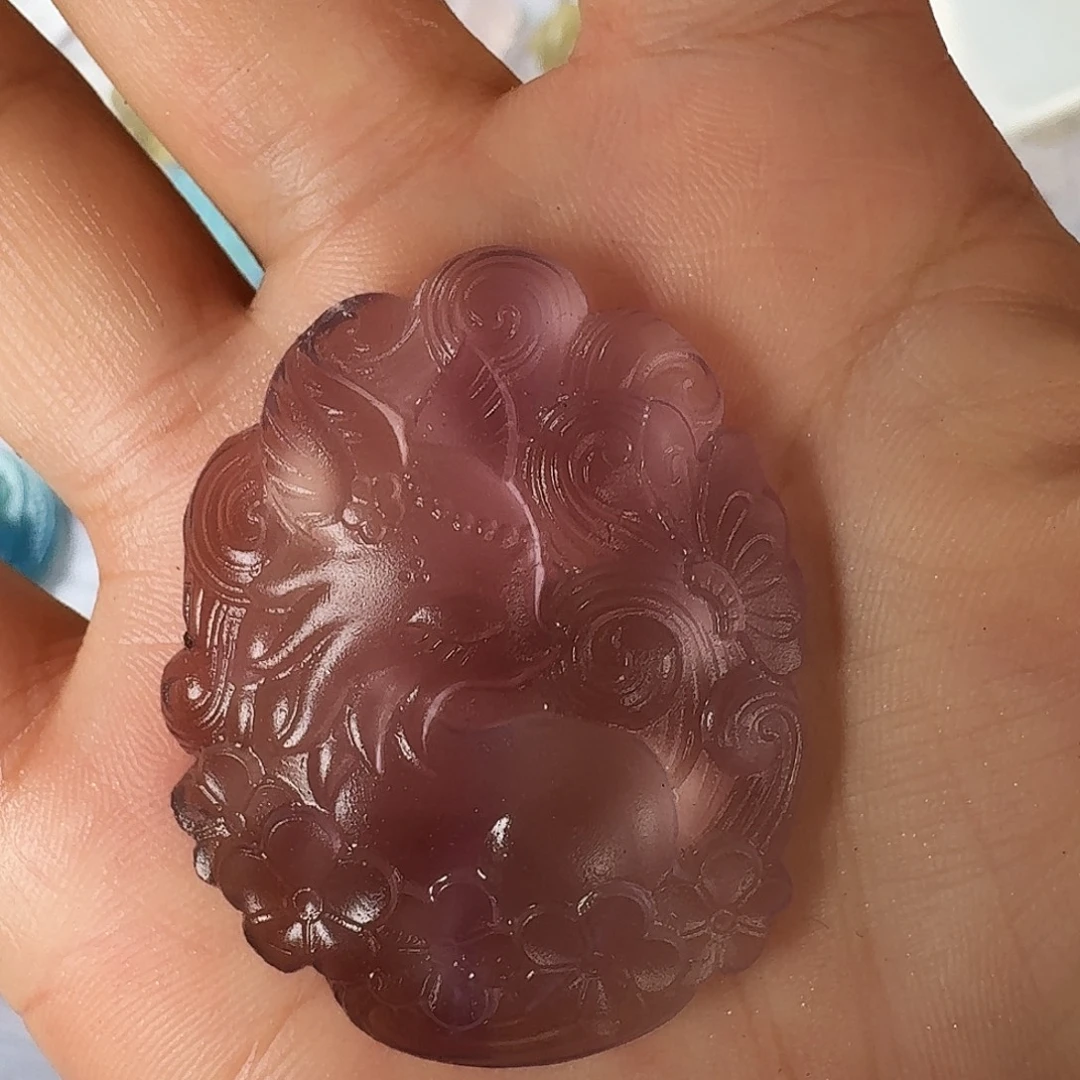 我***了颈饰未镶嵌紫晶紫水晶