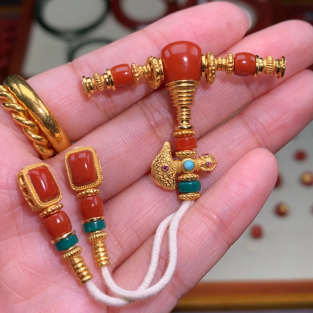 南红玛瑙未镶嵌颈饰