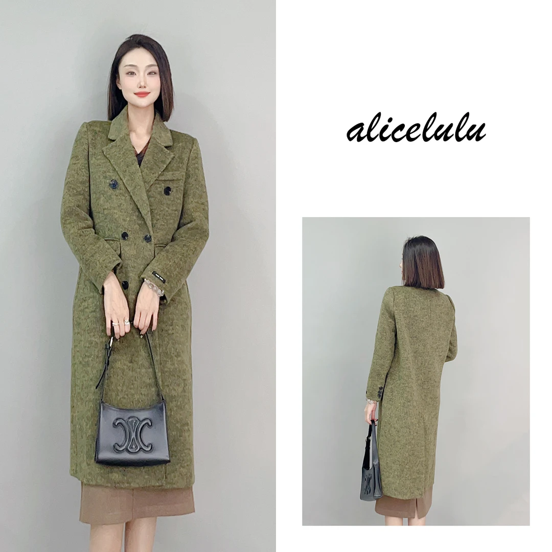 1 ALICE 北疆漫游毛呢大衣 美利奴羊毛 戗驳领 S2140801Kr