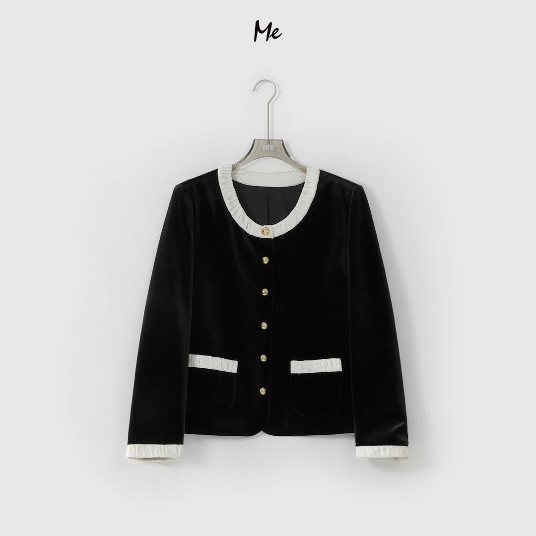 ME【赫本小香】春季新款轻奢气质女士短款外套MEQC1801