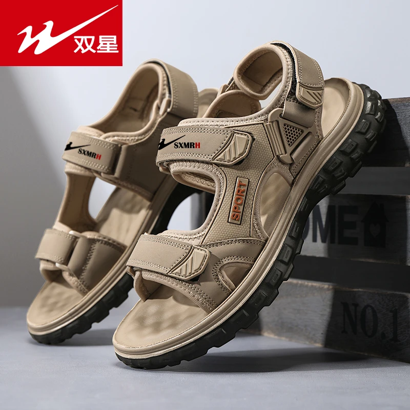 双星凉鞋夏季男鞋2025爆款男士沙滩鞋防滑软底休闲男款爸爸鞋透气