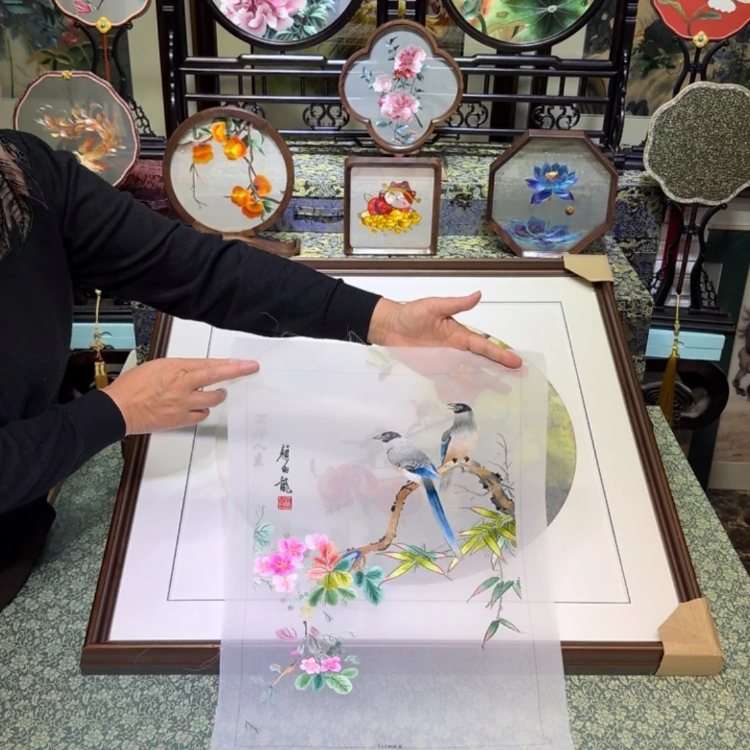 刺绣手工苏绣工艺制作技艺精湛