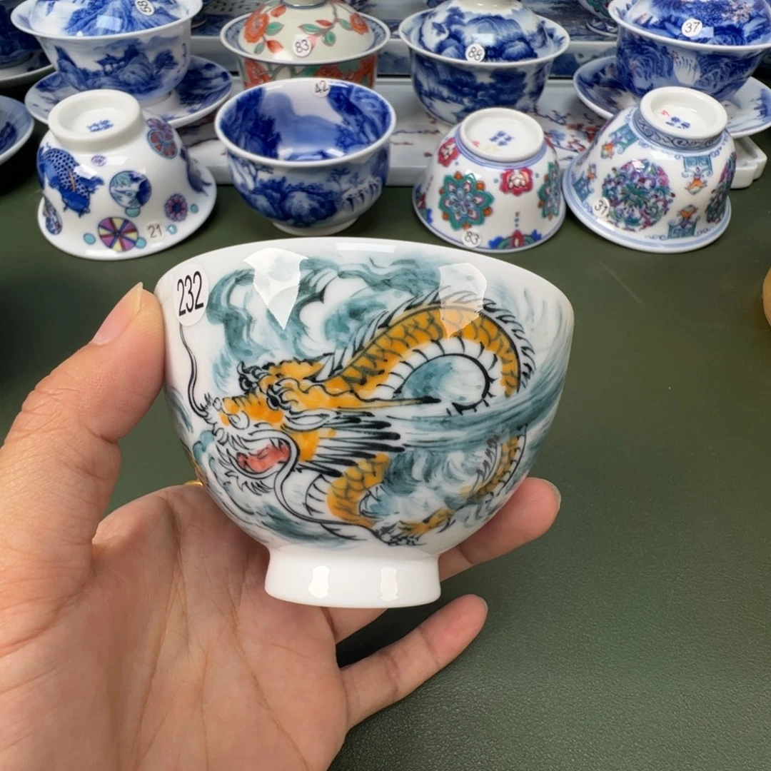 陶瓷景德镇纯手工纯手绘茶具木木232