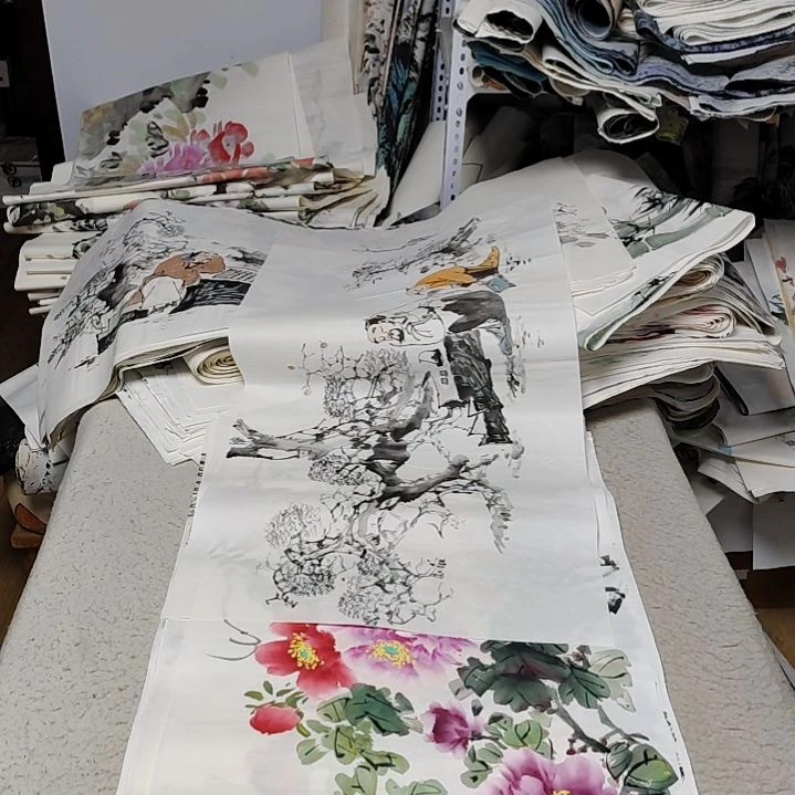 ，***国画落款后台备注