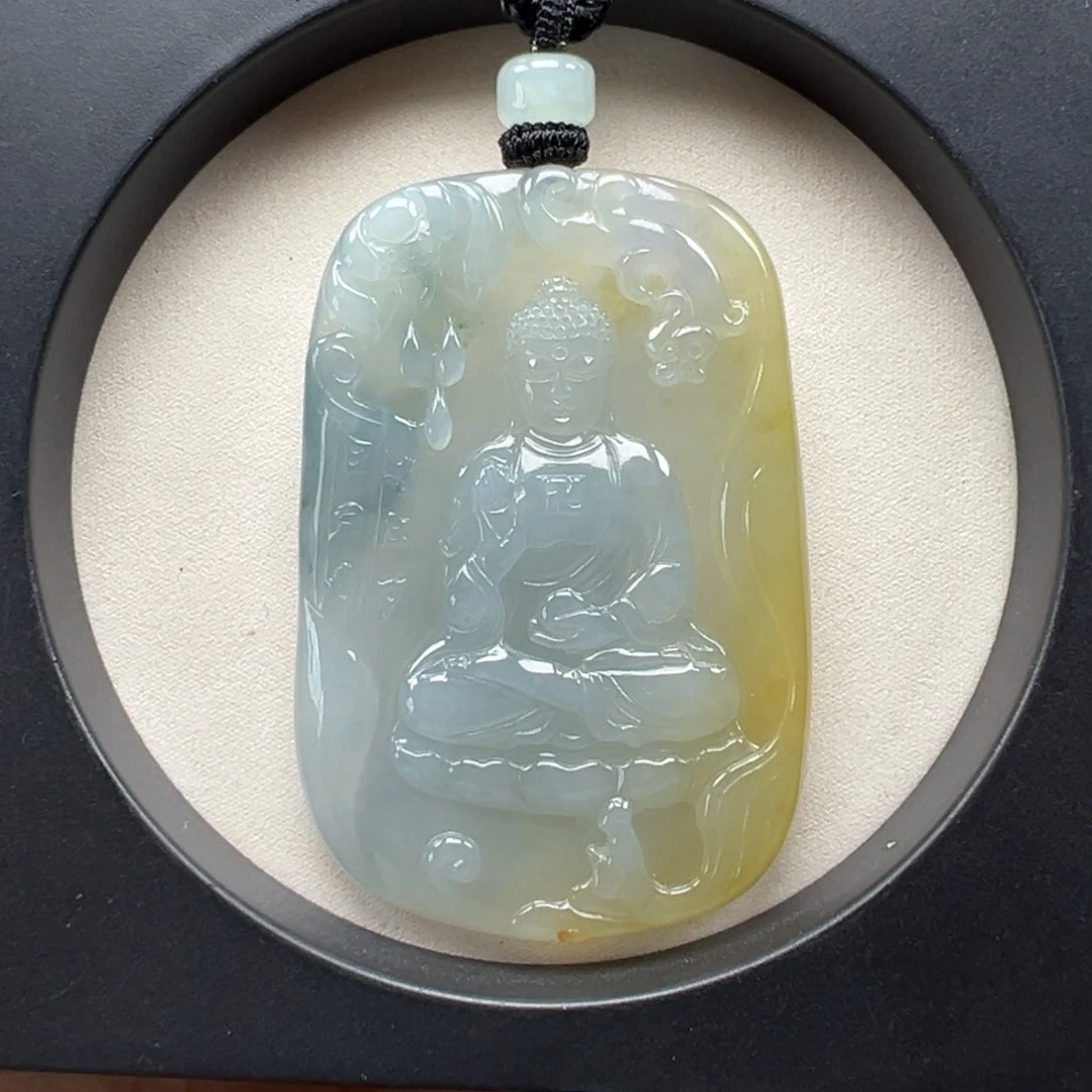 翡翠未镶嵌颈饰阿弥