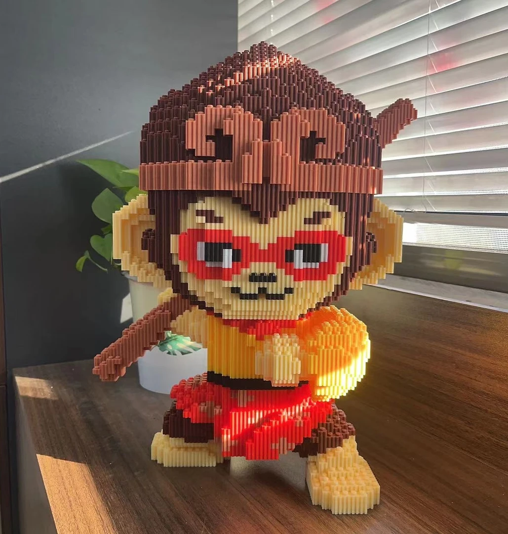 齐天大圣孙悟空儿童拼搭积木串联优质系列颗粒摆件成人时刻礼物