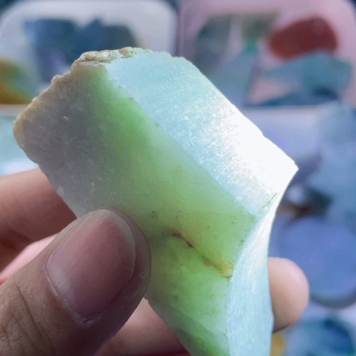 颈饰未镶嵌翡翠天然缅甸翡翠料子