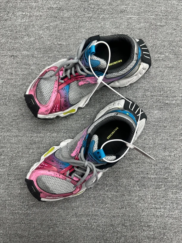 99新 Balenciaga/巴黎世家 38 巴黎世家订书机老爹鞋粉色