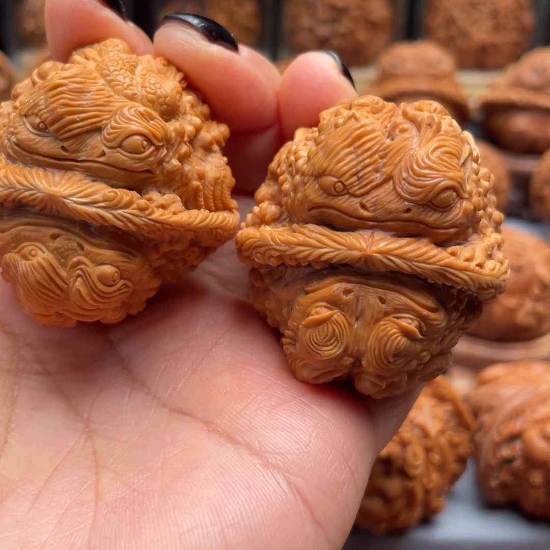 手串/手链核桃凤*五毒金蝉蛤蟆头核桃雕刻