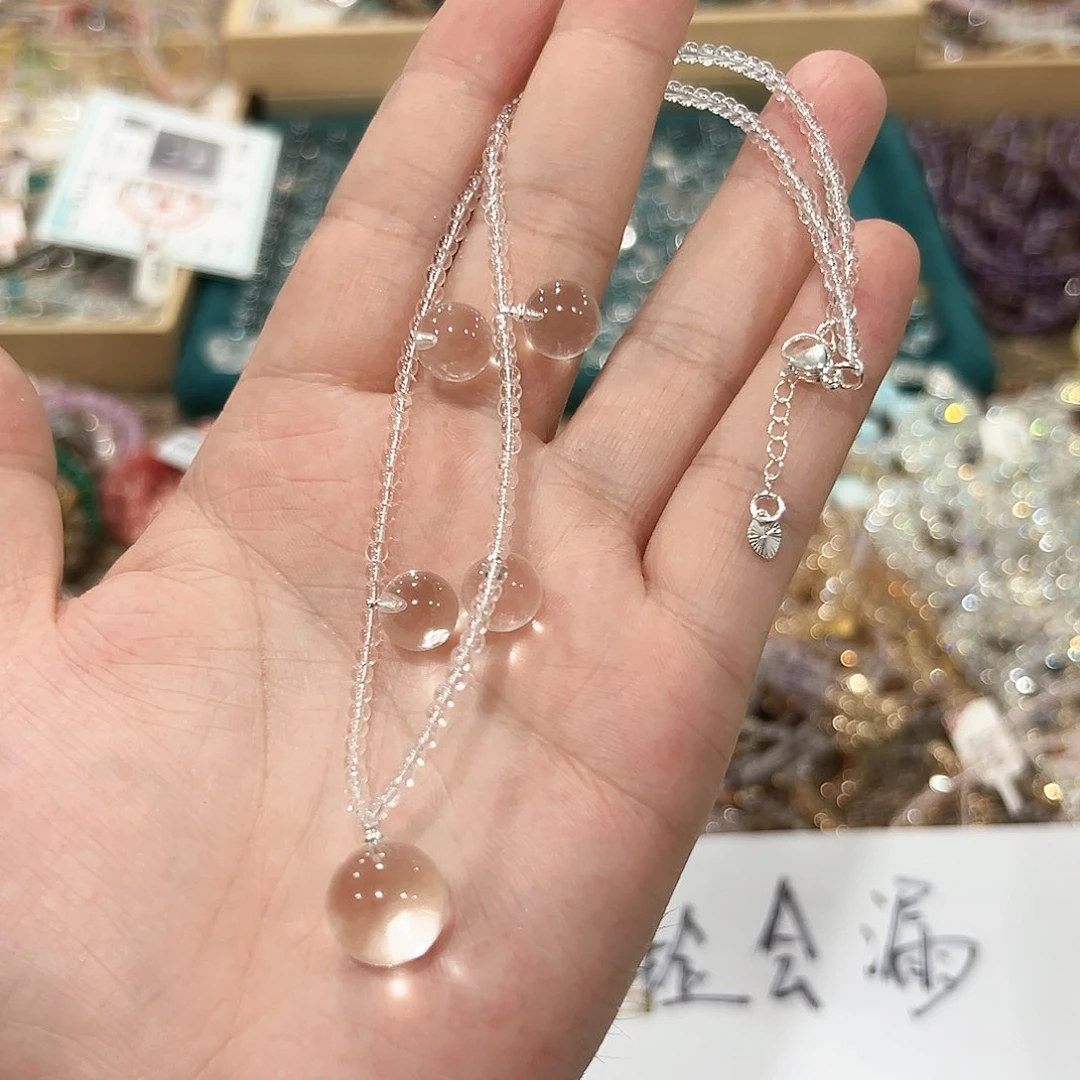 未镶嵌颈饰水晶水晶灯泡项链